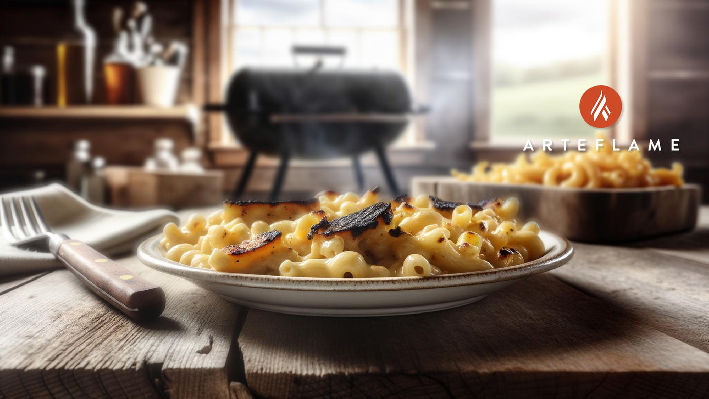Smoked Indiana Gouda Mac and Cheese on the Arteflame