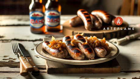 Idaho Grilled Pheasant Sausages with Onion Relish