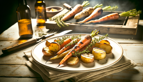 Austrian Rosemary and Thyme Grilled Root Vegetables