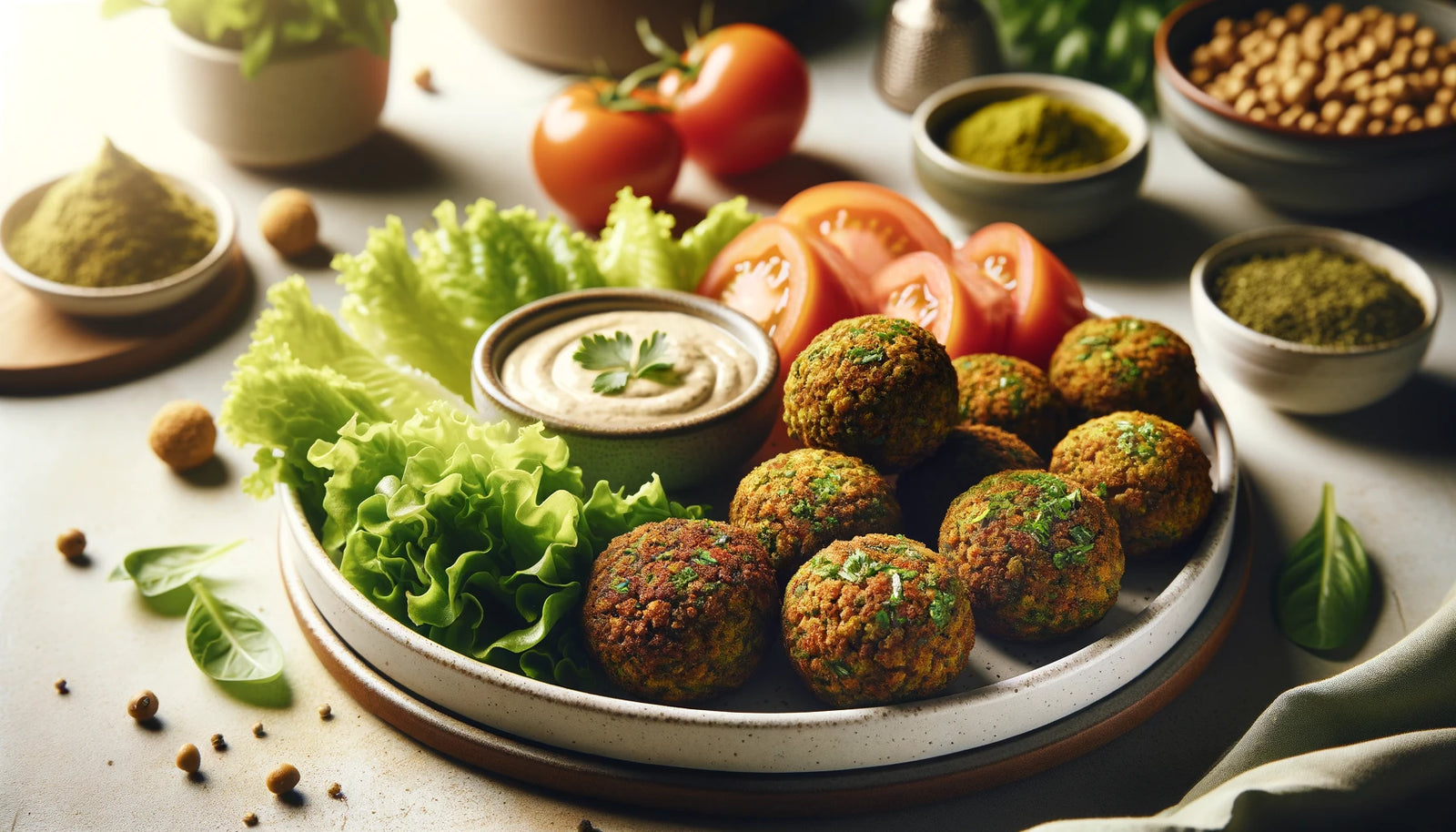 freshly made falafel