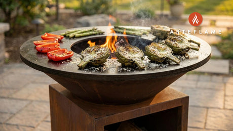 Grilled and Smothered Artichokes on the Arteflame