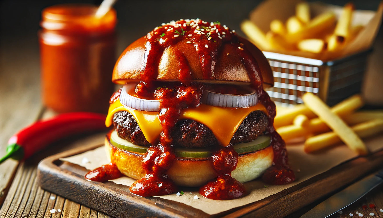 grilled-burger-traditional-chili-sauce