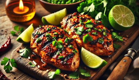 Grilled Chipotle Chicken with Cilantro and Lime