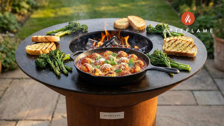 Grilled Cottage Cheese Meatballs on the Arteflame