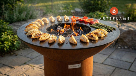 Grilled Crispy Rice Paper Dumplings on the Arteflame