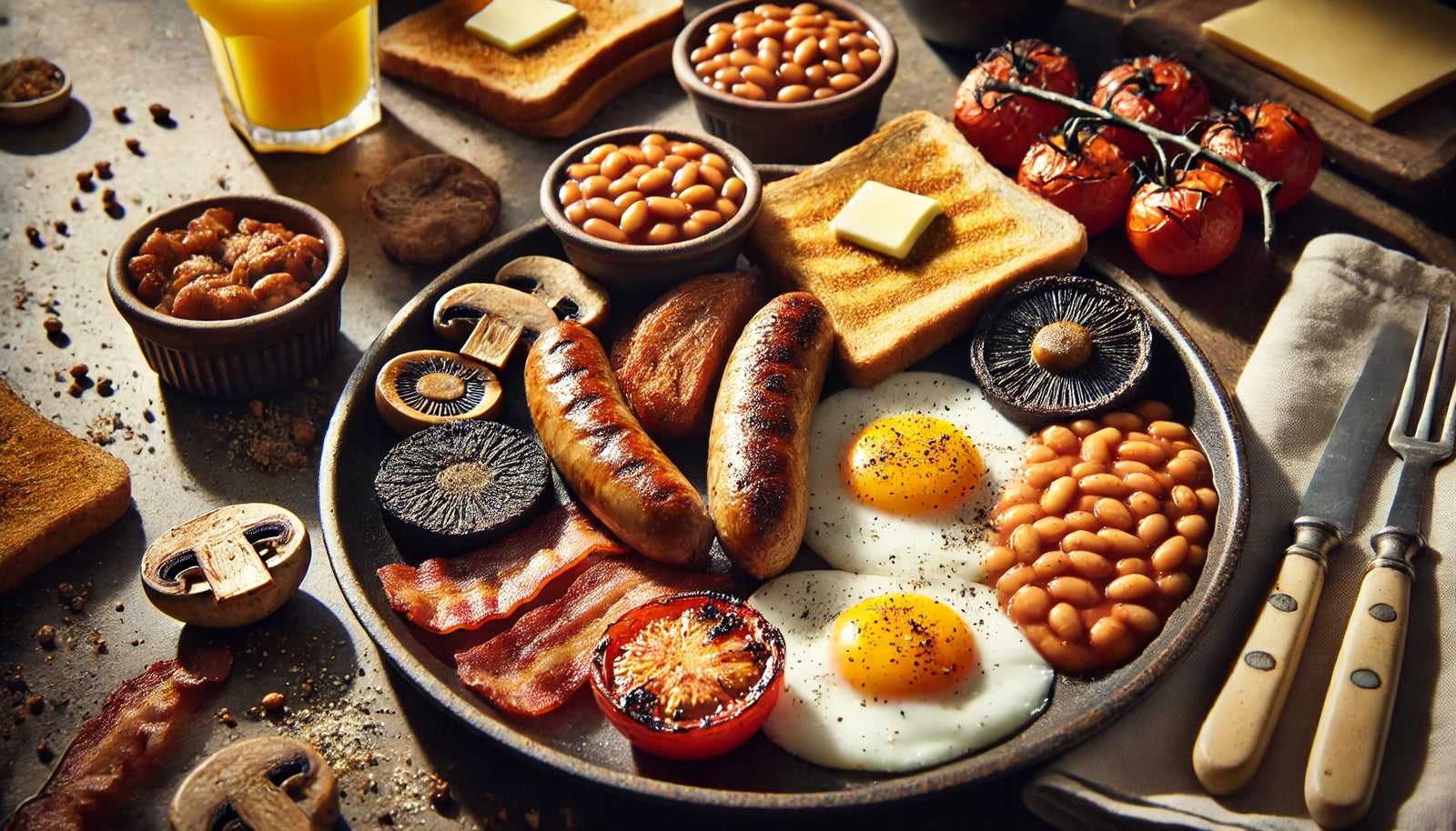 grilled-full-english-breakfast-sausages-eggs-bacon