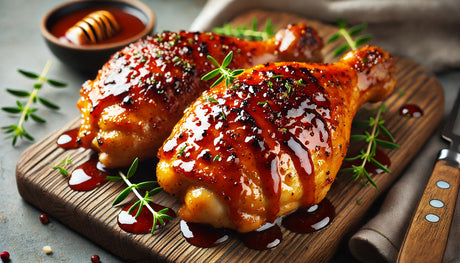 Grilled Honey Mustard BBQ Chicken Thighs