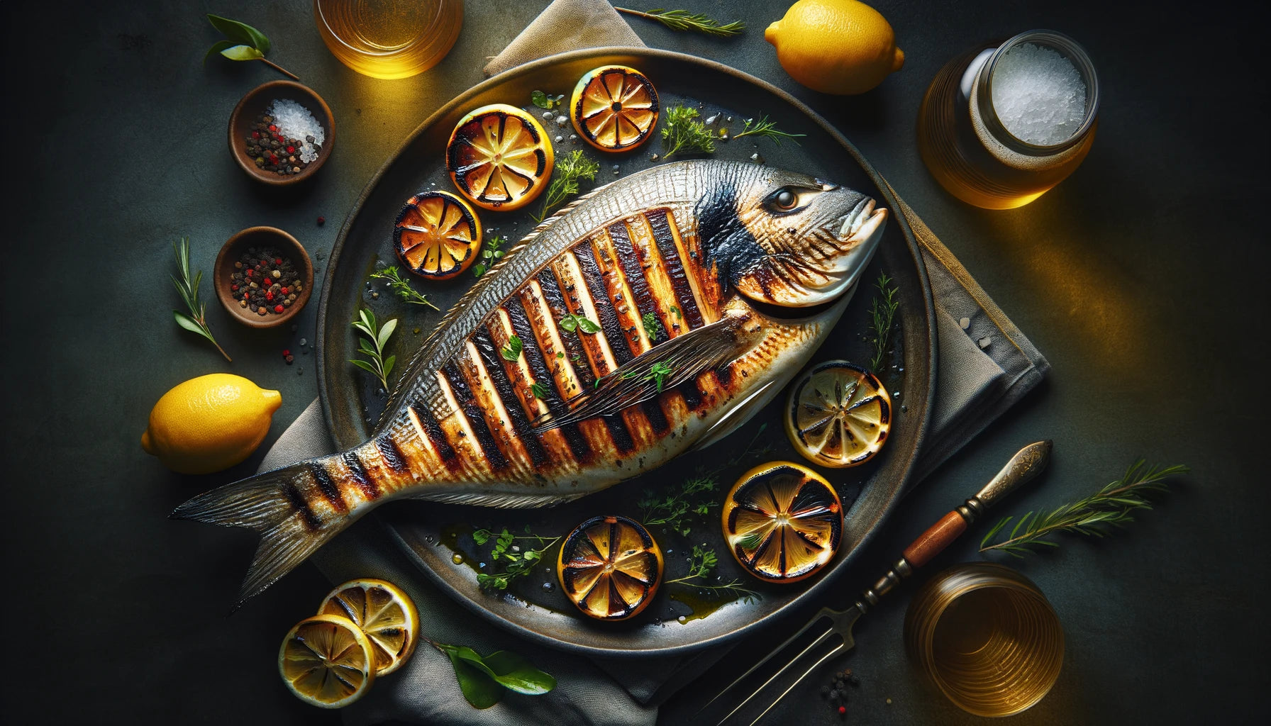 Grilled Lemon Bronzino Recipe | Arteflame Grill Seafood Delights
