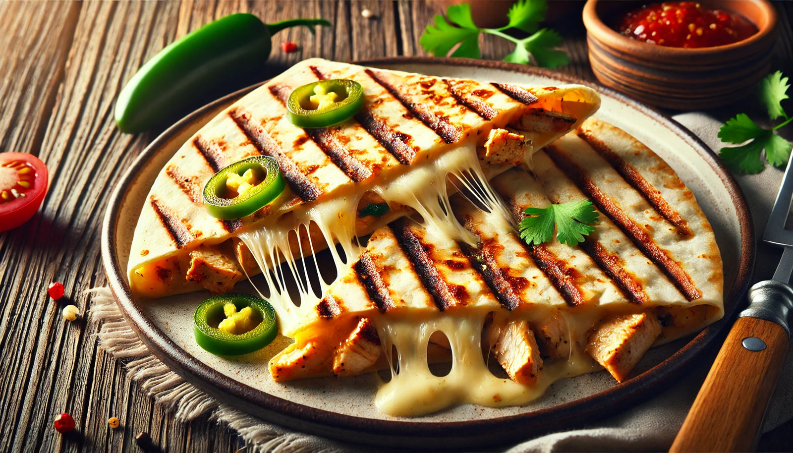 grilled chicken quesadilla