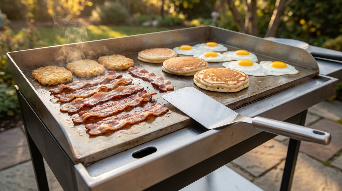 How to Cook Breakfast on a Flat Top Grill