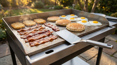 How to Cook Breakfast on a Flat Top Grill