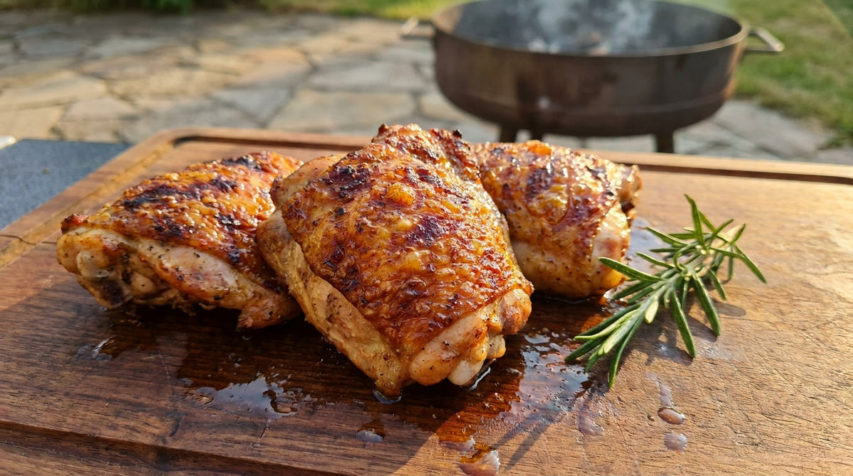 How to Grill Chicken Thighs With Crispy Skin