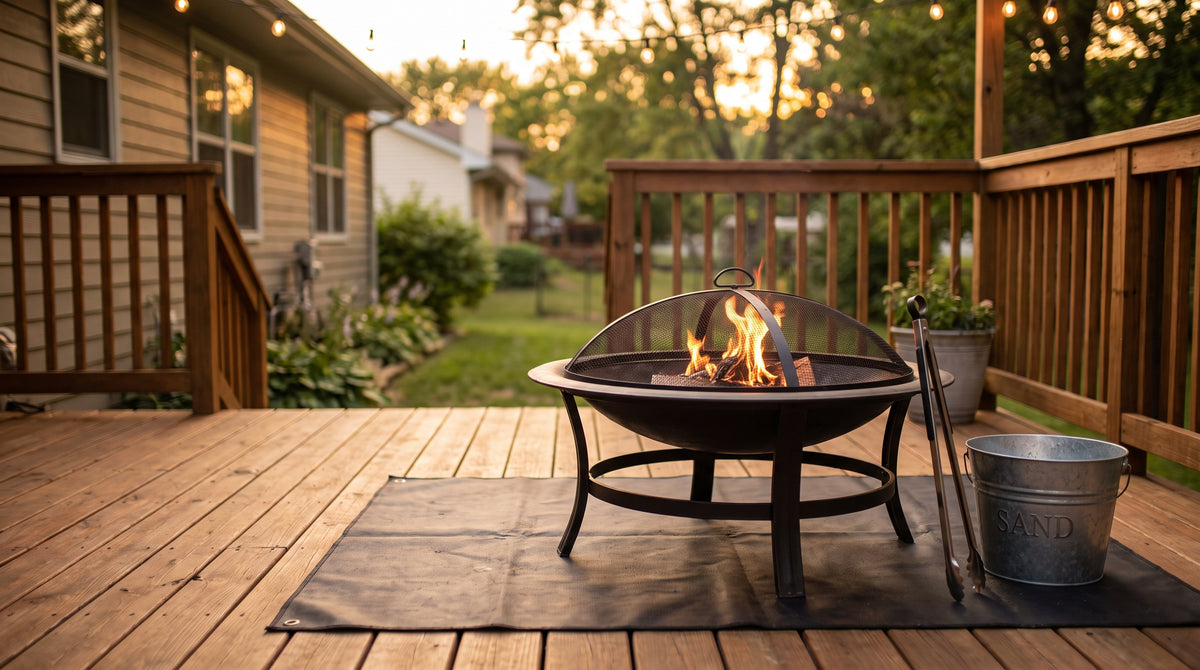 How to Keep a Fire Pit Safe on a Deck or Patio