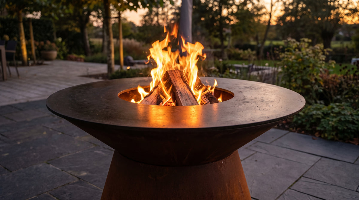 How to Turn Your Grill Into a Backyard Fire Pit