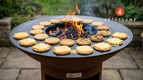 Authentic Grilled Scottish Oatcakes with Cheese on the Arteflame