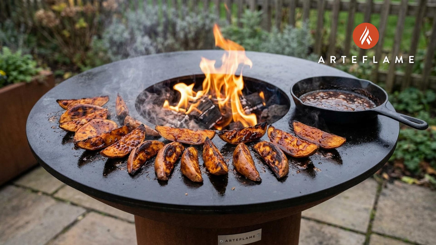 Smoky Tennessee BBQ Glazed Sweet Potatoes on the Grill