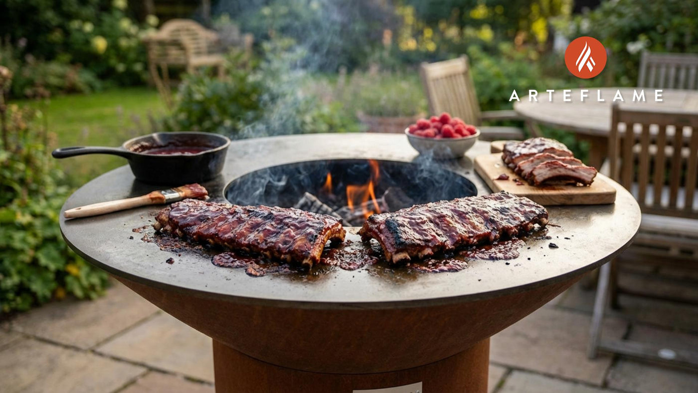 Utah Bear Lake Raspberry BBQ Ribs Recipe on the Arteflame Grill