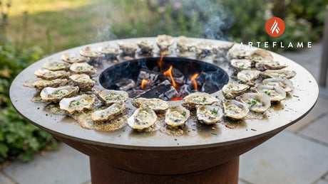 Smoky Grilled Delaware Bay Oysters with Garlic Herb Butter