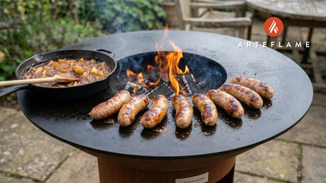 Grilled British Pork Sausages with Homemade Apple Chutney
