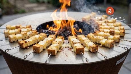 Grilled Swiss Alpine Cheese Fondue Skewers