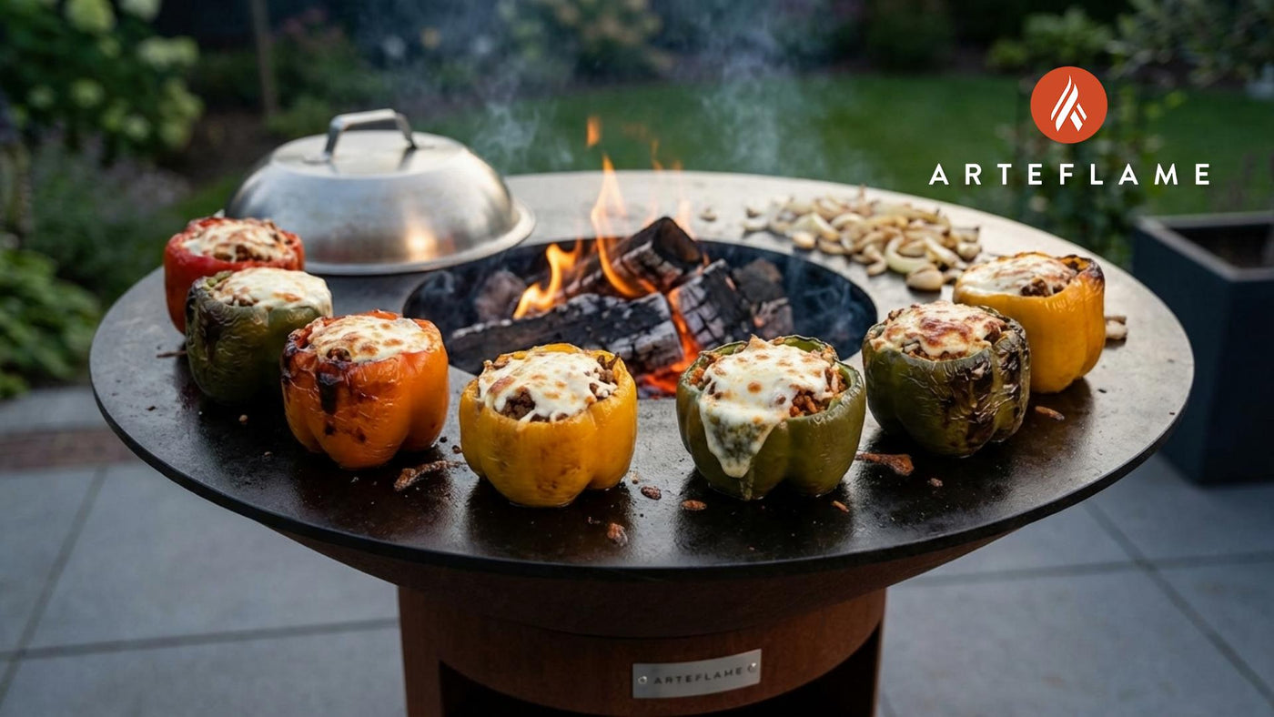 Grilled Stuffed New Jersey Bell Peppers: A Smoky Arteflame Feast