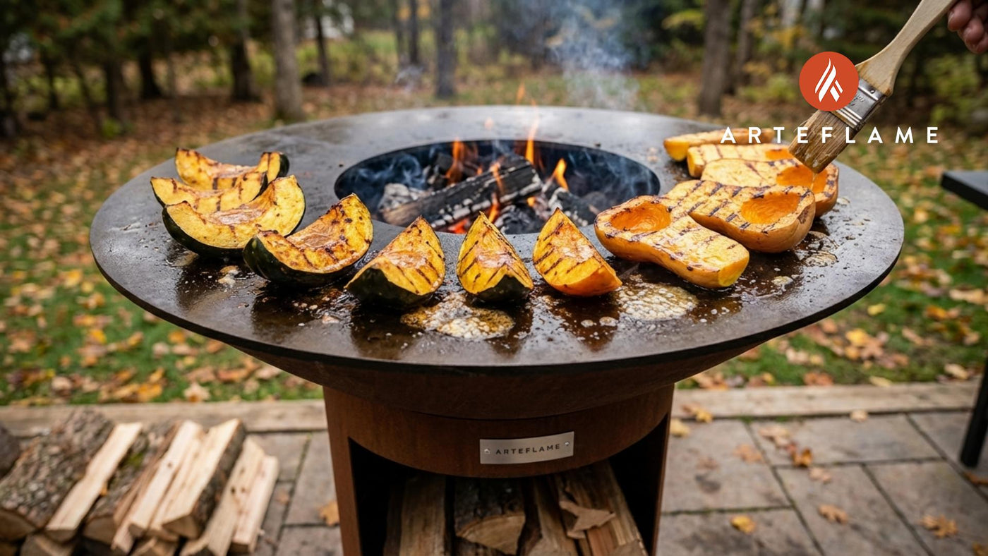 Canadian Grilled Winter Squash with Rich Maple Butter Glaze