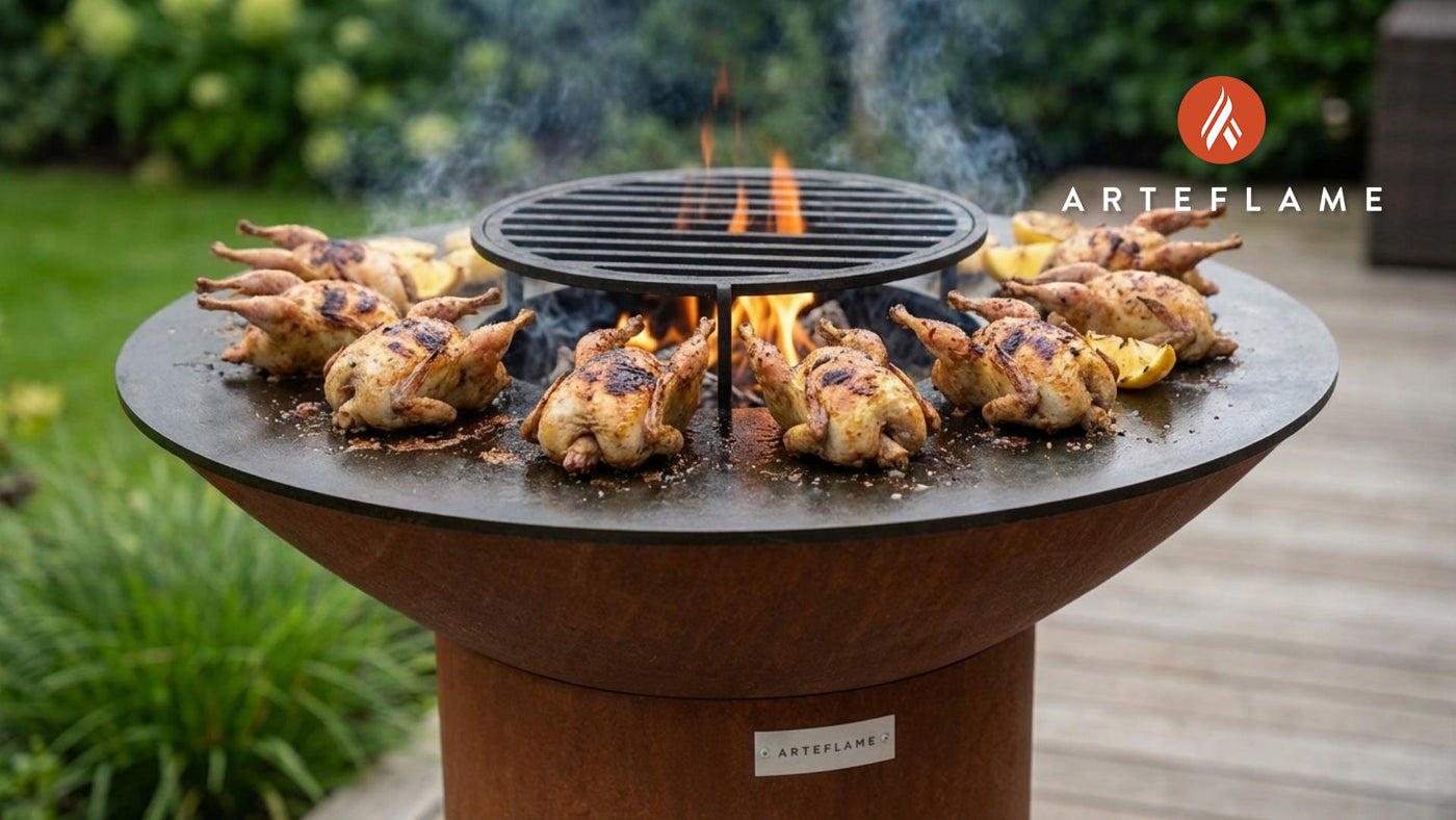 Authentic Greek Grilled Quail Recipe for the Arteflame Grill