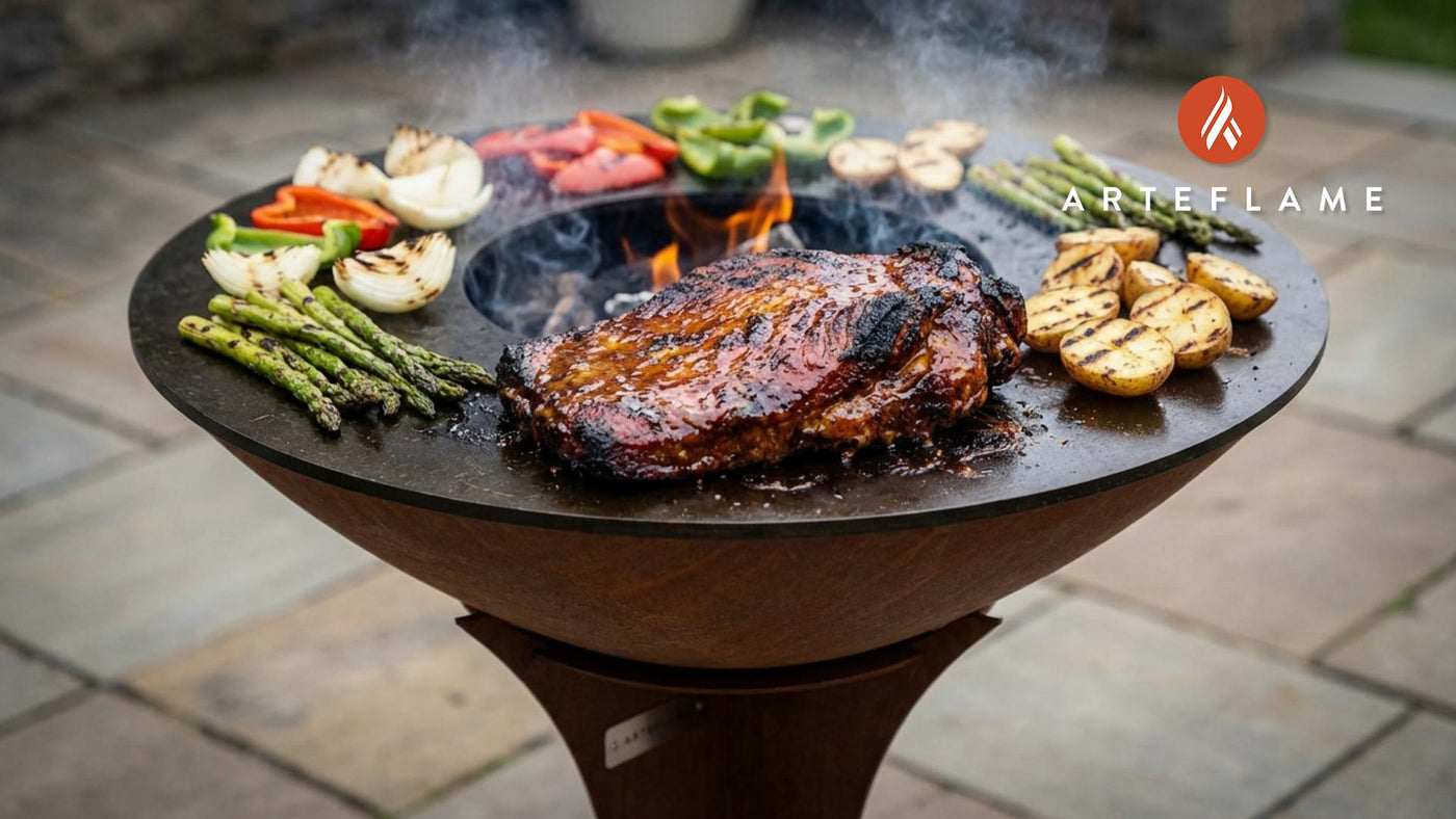 Smoked Vermont Maple Mustard BBQ Brisket on the Arteflame Grill