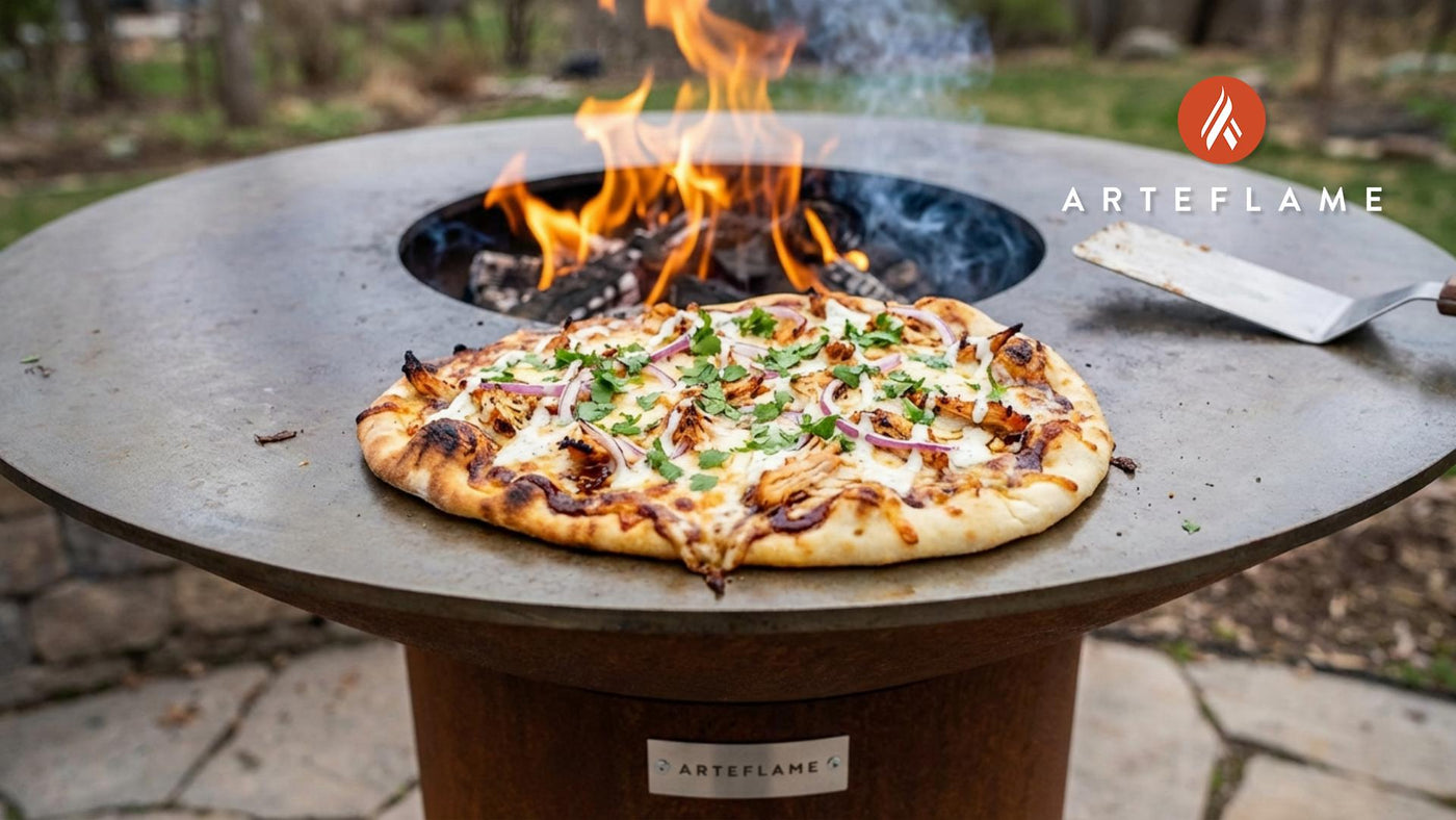 Smoky Utah BBQ Chicken Flatbread Pizza Recipe for Arteflame Grills