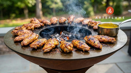 Smoked South Carolina Turkey Wings: Tangy Mustard Gold on the Arteflame