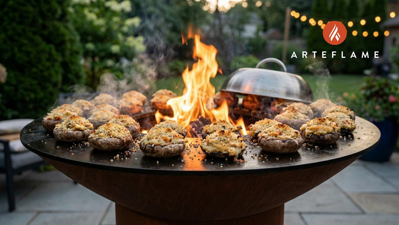 Smoky Maryland Grilled Crab Stuffed Mushrooms Recipe