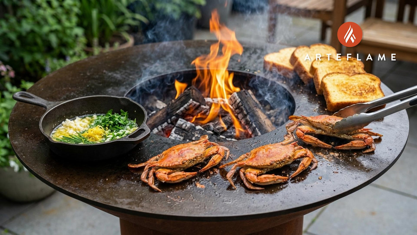 Connecticut-Style Grilled Softshell Crabs with Warm Lemon Butter