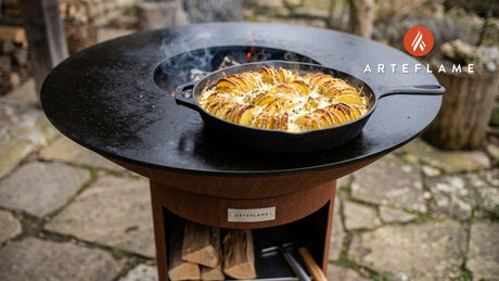 Hasselback Potato Gratin with Gruyere and Parmesan