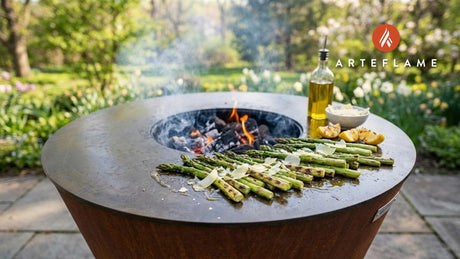Smoky Grilled Michigan Asparagus with Parmesan | Arteflame Recipe