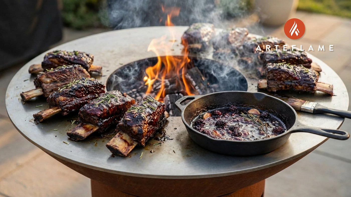 Ultimate Grilled Blackberry Glazed Short Ribs on the Arteflame