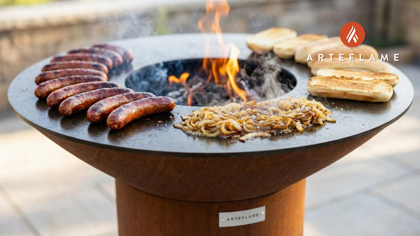 Smoked & Seared: Grilled Michigan Sausage with Sweet Caramelized Onions