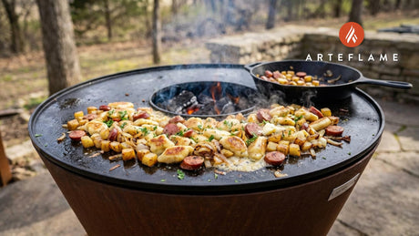 Grilled North Dakota Knoephla & Sausage: A Hearty Arteflame Feast