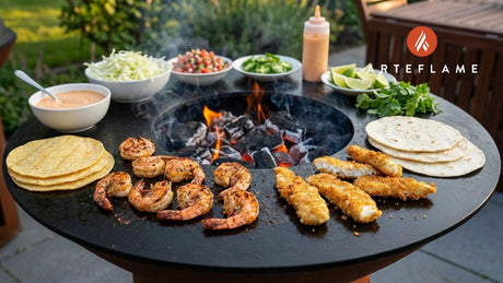 Tacos Two Ways: Grilled Shrimp and Crispy Fish on the Arteflame