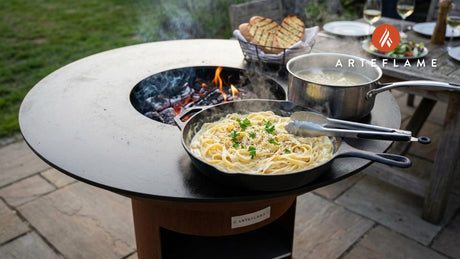 Smoky Arteflame Grilled Fettuccine Alfredo: A Creamy Outdoor Classic