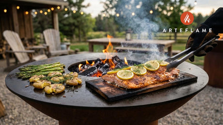 Smoky Iowa Grilled Cedar Plank Salmon Recipe for Arteflame