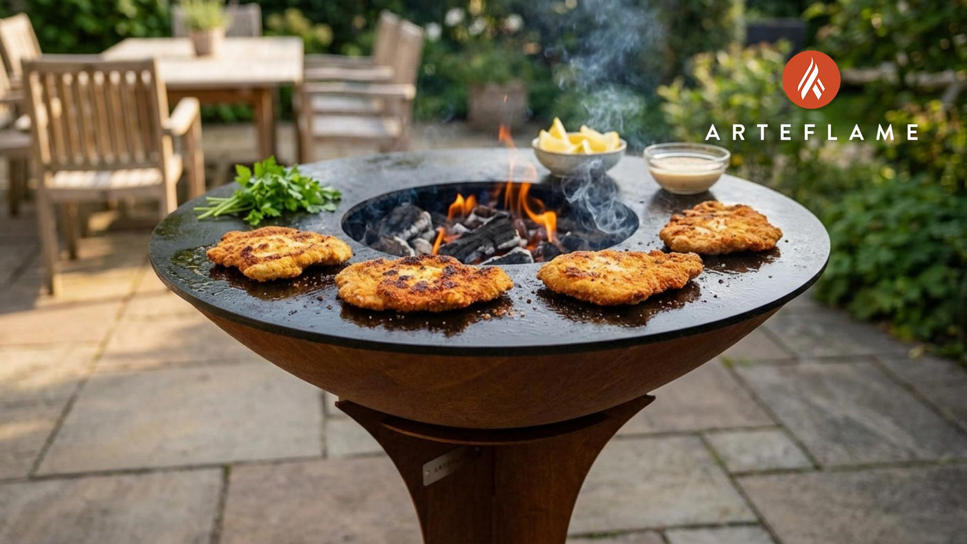 Crispy Grilled Schnitzel on the Arteflame: A Flavor-Packed Outdoor Favorite