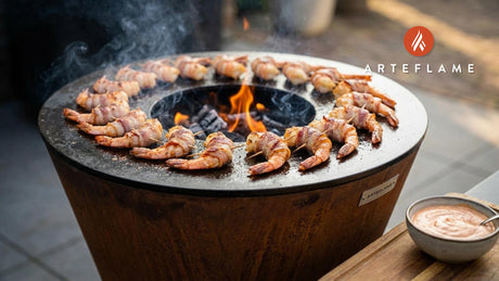 Smoky Mexican Bacon Wrapped Shrimp with Chipotle Mayo