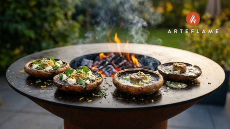 Savory Greek Grilled Portobello Mushrooms with Herb Butter