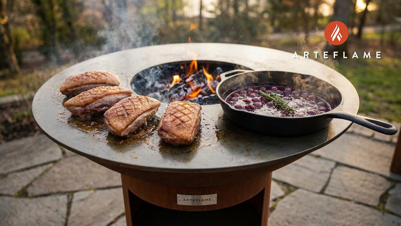 Wood-Fired California Duck Breast with Balsamic Cherry Glaze