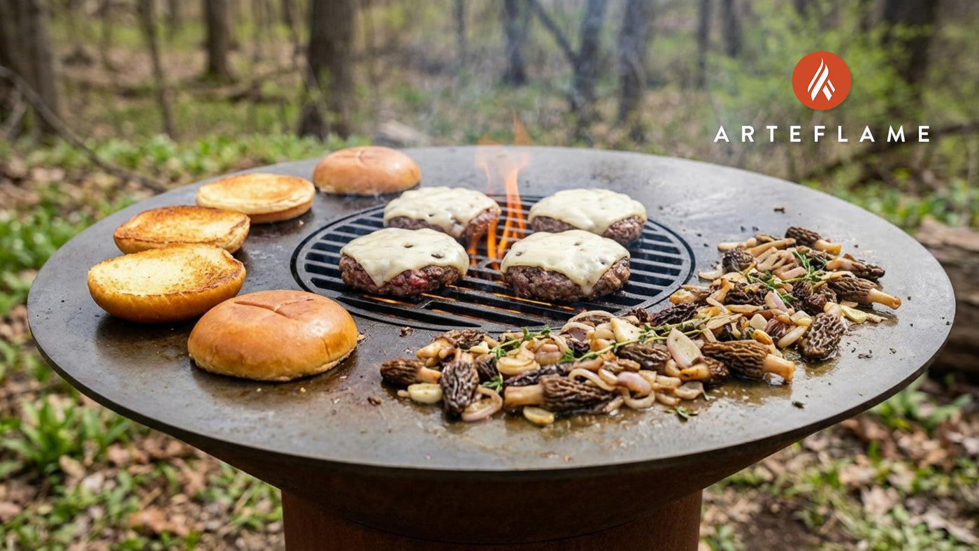 The Ultimate Grilled Michigan Morel Mushroom Burger