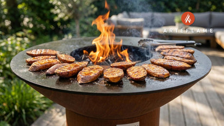 Caramelized French Grilled Sweet Potatoes with Cinnamon