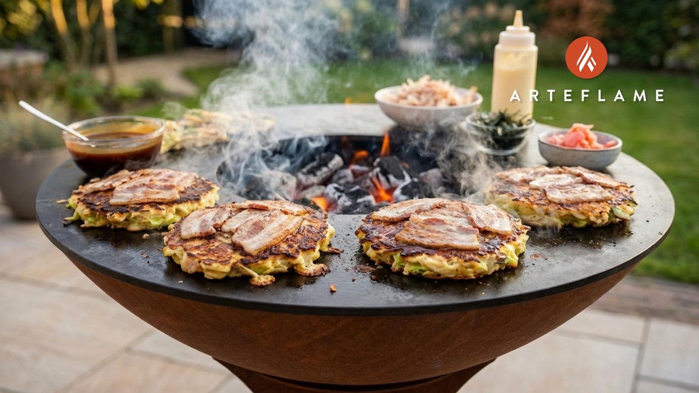 Ultimate Arteflame Grilled Okonomiyaki (Japanese Savory Pancake) Recipe