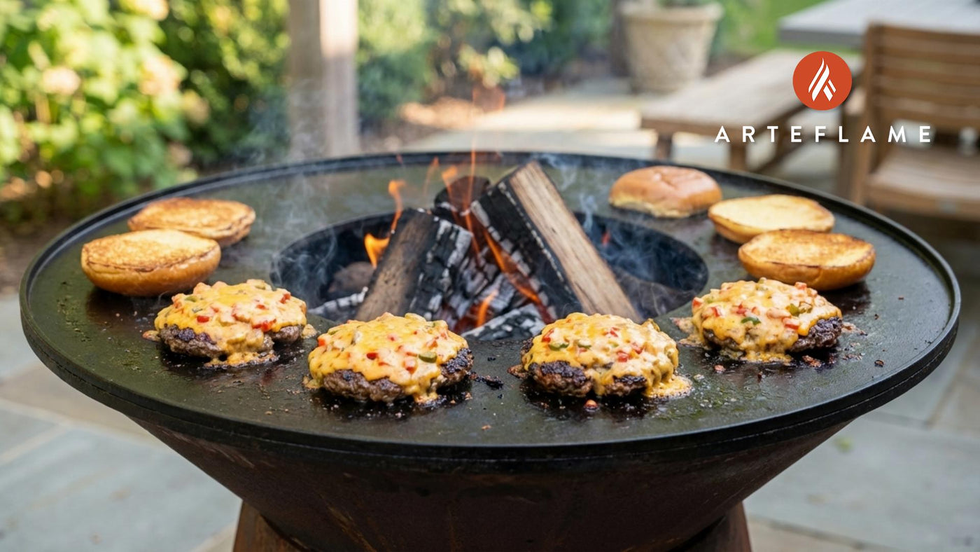 Smoky Alabama Spicy Pimento Cheese Burger Recipe for the Arteflame Grill