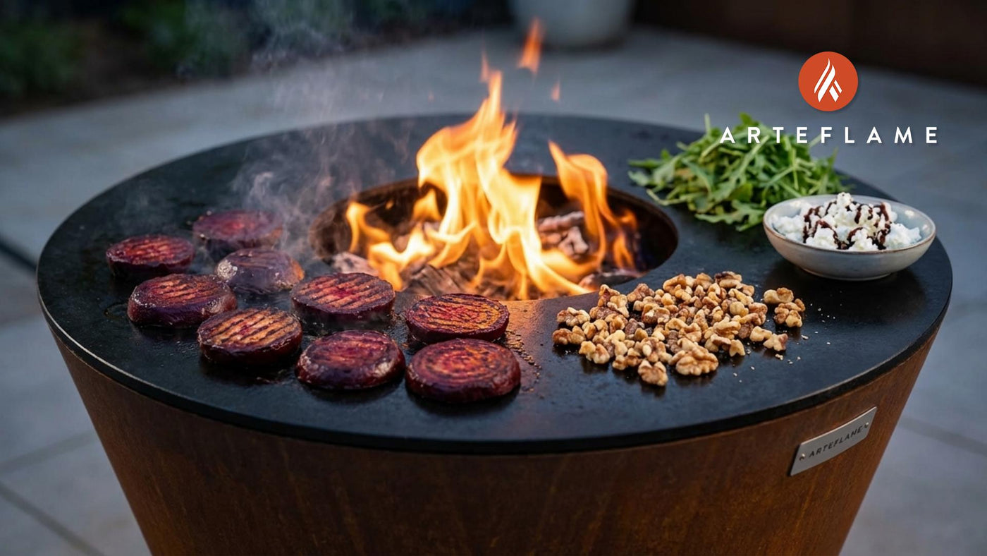 Smoky Polish Warm Grilled Beet Salad with Goat Cheese