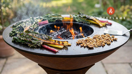 Smoky Grilled Swiss Chard Salad with Toasted Walnuts